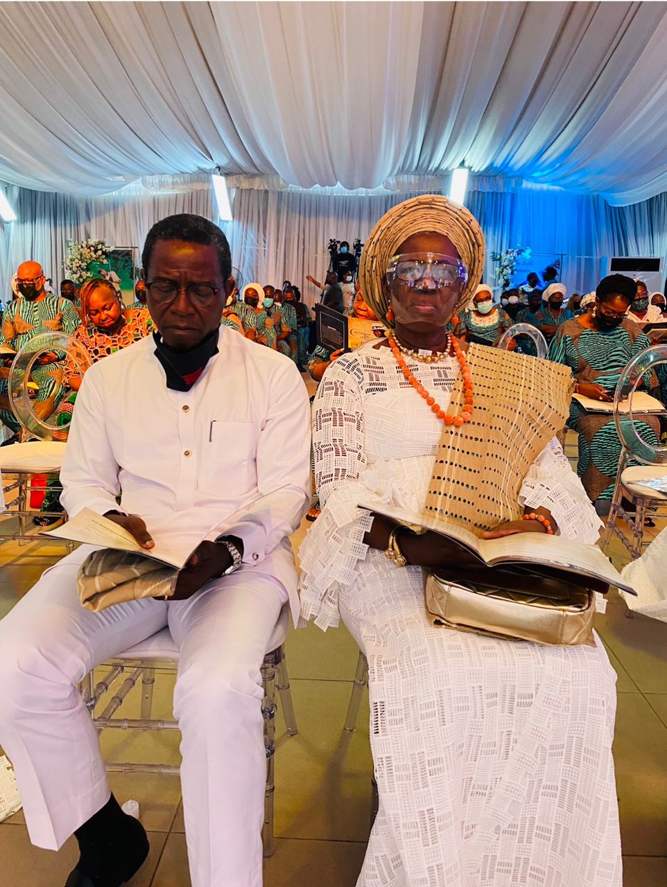 Arc. Yinka Williams and Arc. Femi Williams at the Celebration of Life Service of Songs in honour of Chief Isaac Fola Alade OFR.