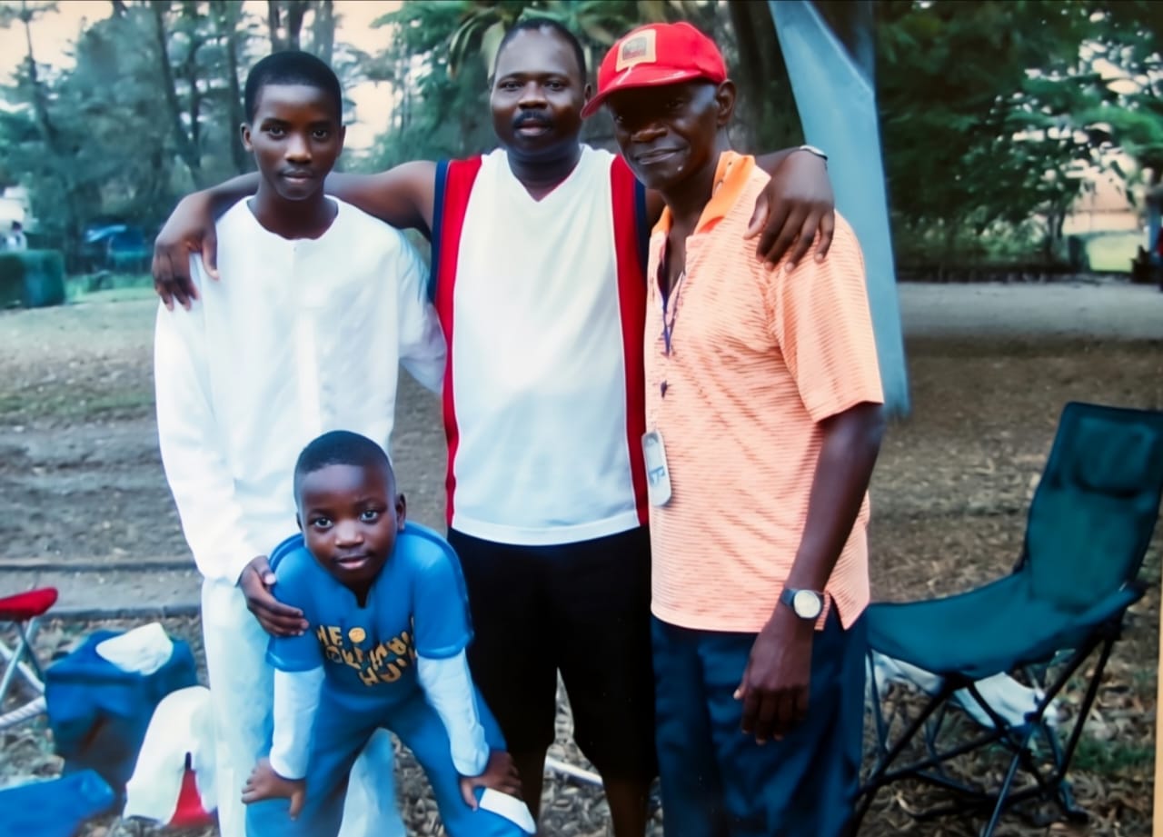 A Fola-Alade family moment in the park.