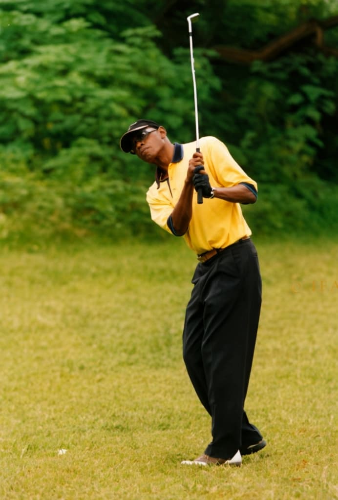 Chief (Arc.) Isaac Fola-Alade playing golf